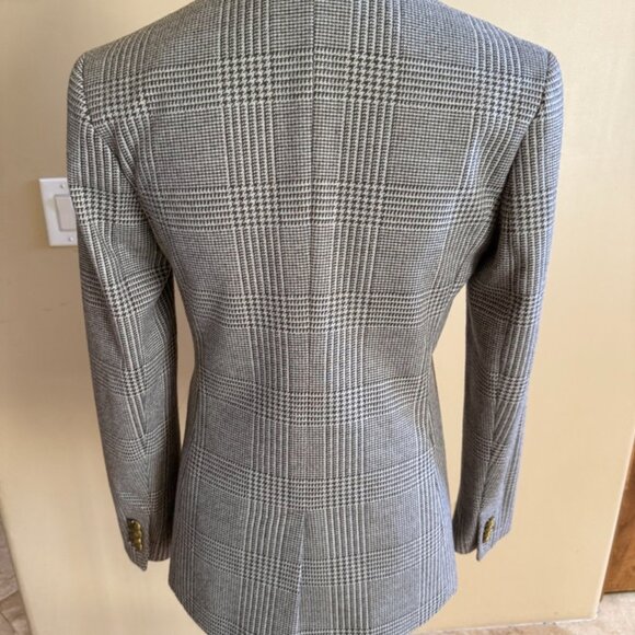 Banana Republic Double Breasted Houndstooth Jacket, Size 2 - Picture 2 of 9